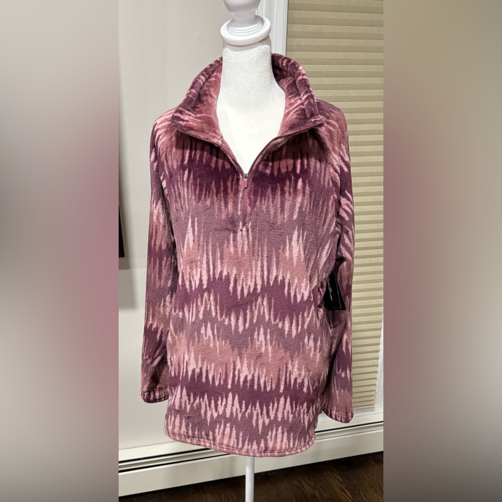 Eddie Bauer wild ginger chevron nordic 1/4 sleep sweater size xl